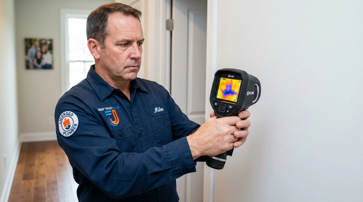 Thermal imaging leak detection by Johns Plumbing LLC in Valrico
